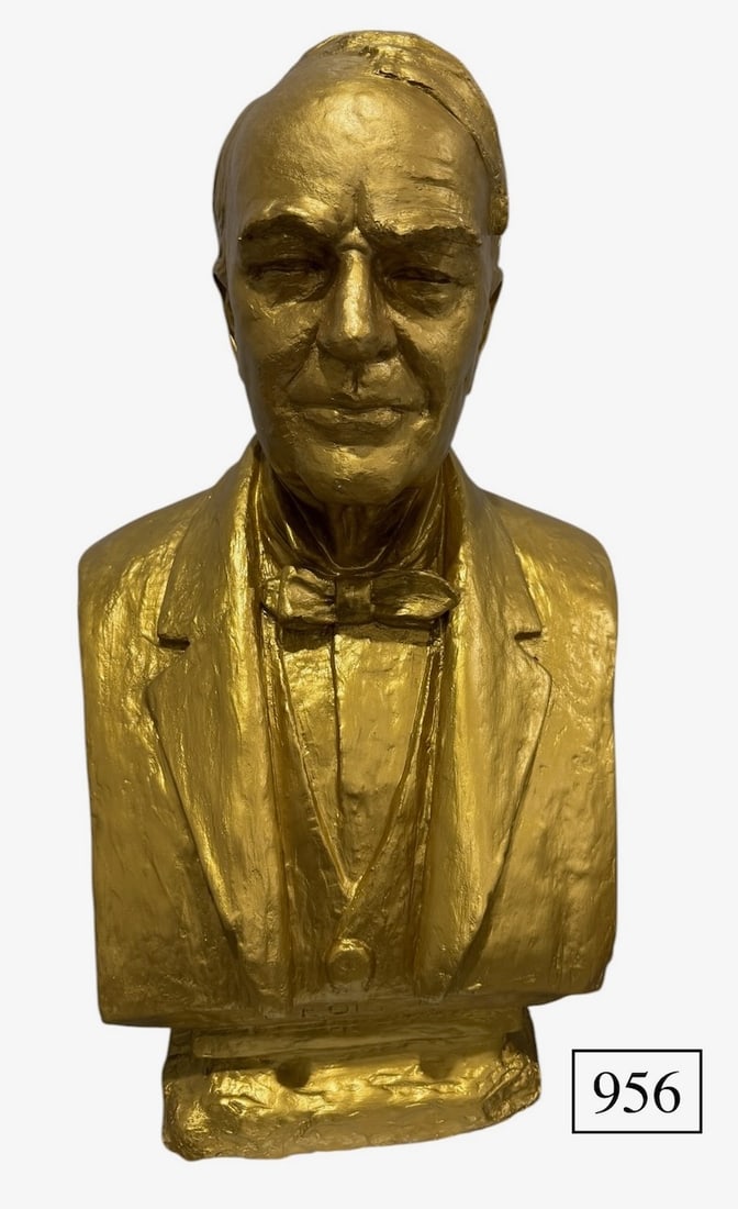 Large Thomas Edison Plaster Bust (1 of 2)