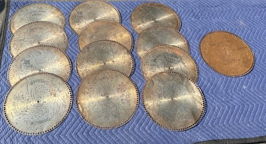 (13) 12-1/4" Regina Music Discs
