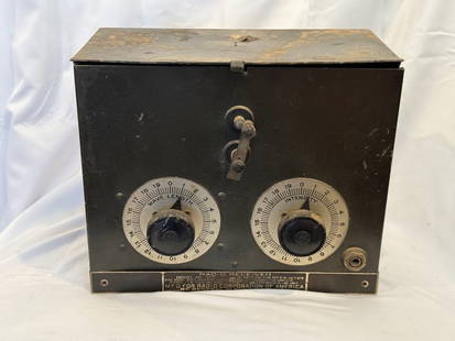 RCA  AR-1300 Crystal Radio Receiver: 175-700 Meters, Moff'd for the Radio Corporation of America by General electric. Untested