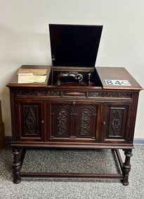 Walnut Sonora Jacobean Console Phonograph