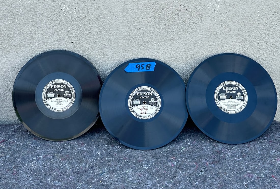 (3) Edison Diamond Records (1 of 2)