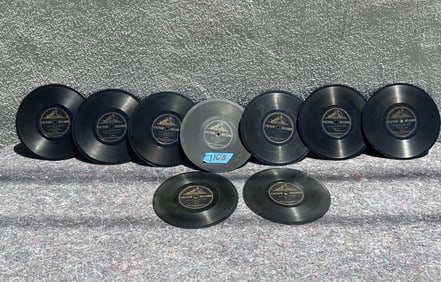(9) 8" Victor Records