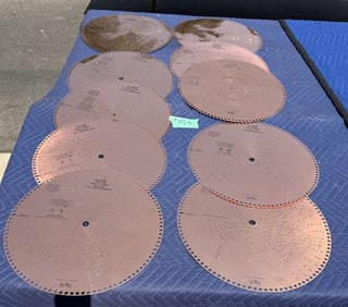 (10) 15-1/2" Regina Porter Music Discs