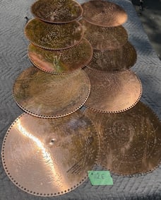 (10) 15-1/2" Regina Porter Music Discs
