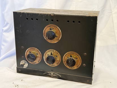RCA Radio Frequency Amplifier: AA1520 ,Four Dial, RC World Wide Wireless.