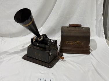 Edison Black Gem Cylinder Phonograph