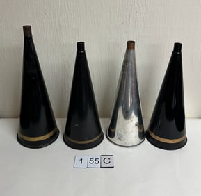 Lot of 4 Reproduction 10?? Cone Horns