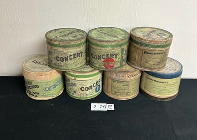 Lot of 7 Edison & Columbia 5?? Concert Records