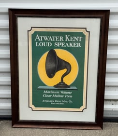 Atwater Kent Horn Framed Advertising