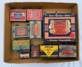 Group of Early Radio Batteries