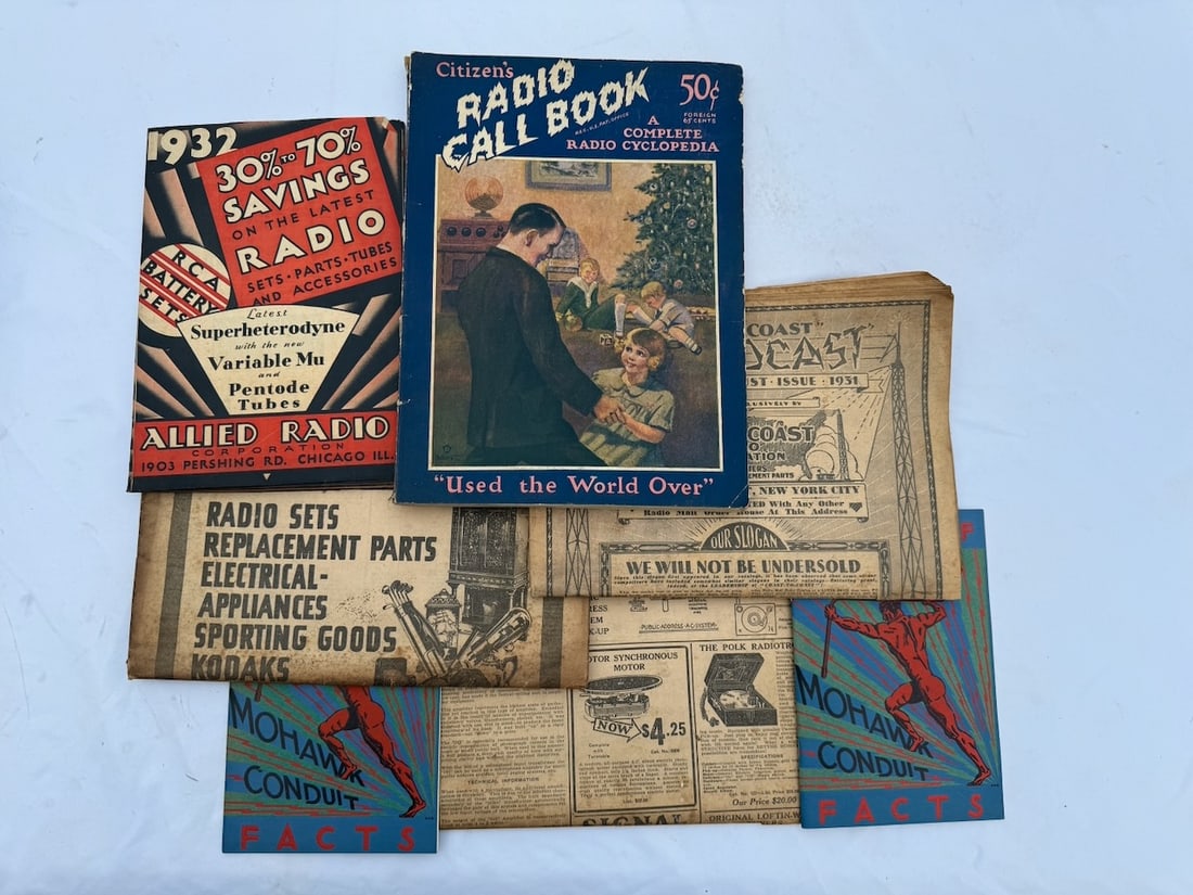 Goup of Radio Advertising Catalogs: One lot