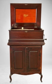 Mira Grand No. 190 18-1/2" Music Box with Matching Base Cabinet