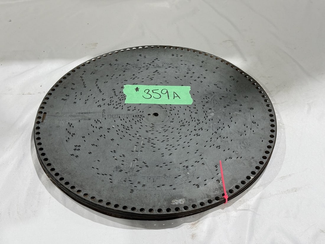 10- 15-1/2" Regina Music Disc: One Lot