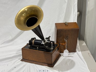 Edison Two Latch Standard Cylinder Phonograph