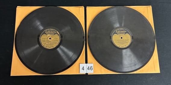 Lot of 2 12?? Edison Long Play Diamond Discs