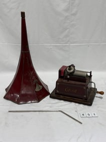 Edison Maroon Gem Cylinder Phonograph