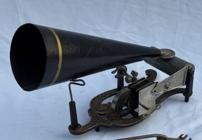 Puck Lyre Cylinder Phonograph