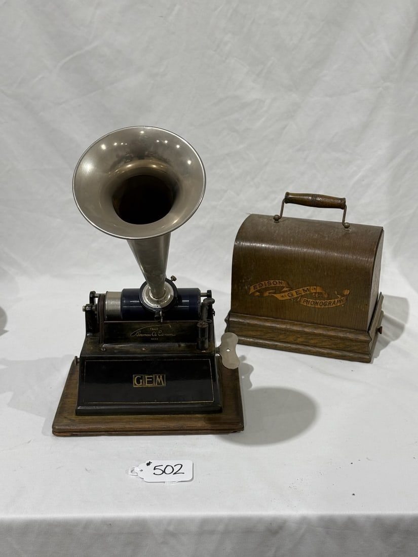 Edison Black Gem Cylinder Phonograph (1 of 3)