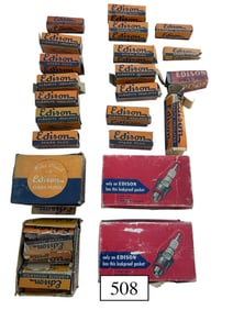 Group of Edison Spark Plugs