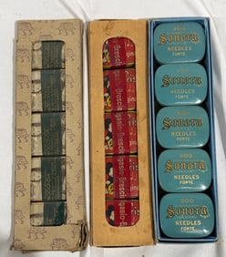 Group of Needle Tins