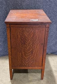 Oak Single Door Cylinder Record Cabinet