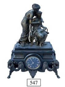 French Figural Mantel Clock