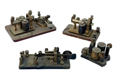 Group of Telegraph and Code Keys