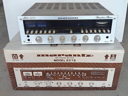 Marantz Model 2275 Stereo Receiver: It powers-up and the indicator lights work, but the background lights do not work. Includes the original box.