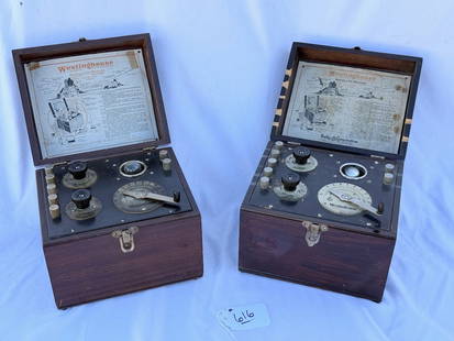 (2) Westinghouse Aeriola SR.  Radio Receivers: Style 319564, one tube, battery operated, Complete. One lot