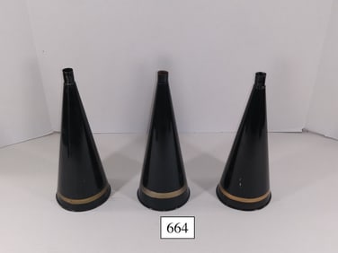 3 Reproduction Conical Horns