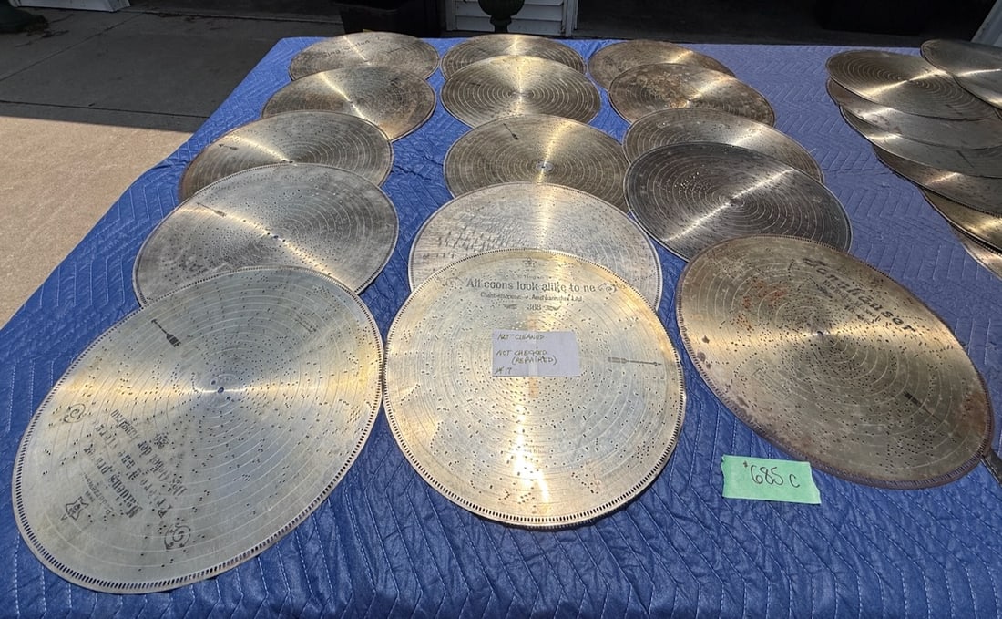 (15) 17-1/4" Stella Music Discs: One lot.