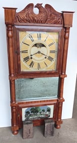 Birge and Fuller Triple-Decker Style Shelf Clock