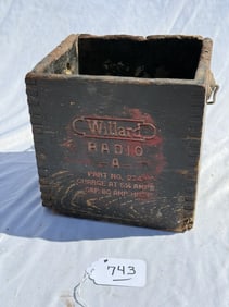 Early Willard Radio -A-Battery Box
