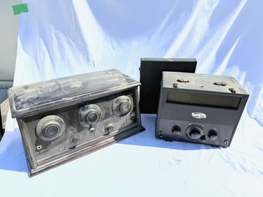 Trav-Ler Portable radio and Freshman Masterpiece Radio