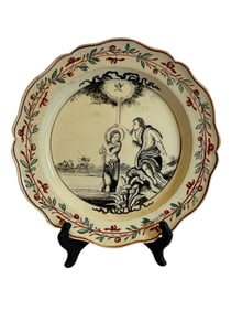 A rare English Creamware Plate