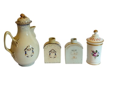 4 Porcelain Vessels