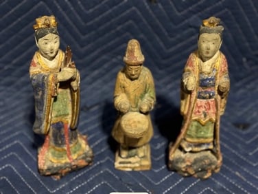 3 Asian Figurines