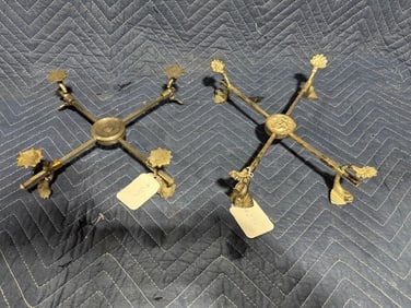 2 Antique Dish Crosses