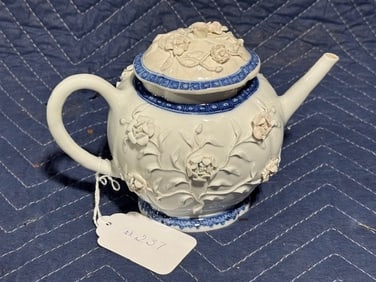 Portmeirion Studio PS Fleur Blue & White Floral Teapot