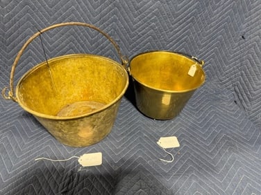 2 Brass Pails