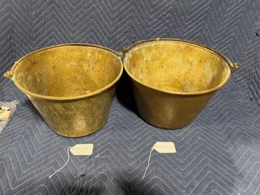 2 Brass Pails