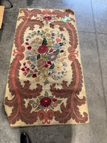 Antique Hooked Pattern Rug