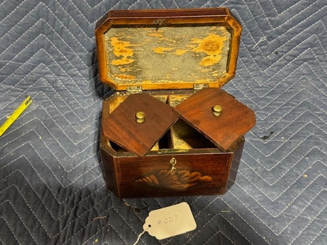 Excellent Inlaid Tea Caddy (1 of 2)