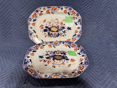 Pair of Spode Newstone Platters