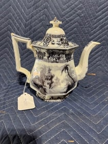 Ironstone Transferware Pitcher