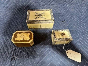 Group of Dresser Boxes