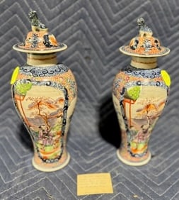 Early Chinese Export Covered Vases