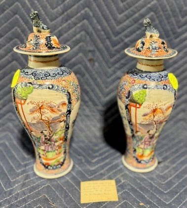 Early Chinese Export Covered Vases