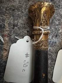 Embossed Gold-tipped Walking Stick