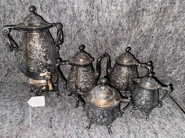 A 5-piece Victorian Coffee Set